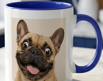 Funny French Bulldog Mug, Frenchie Coffee Mug, Cute Dog Lover Gift, Viral Funny Dog Mug, Dog Mom Coffee Cup, Funny Pet Lover Mug Graphic tee
