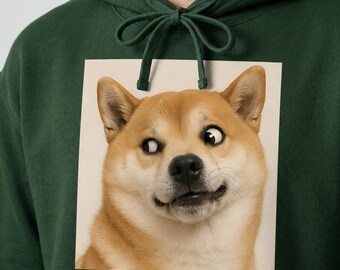 Shiba Inu Meme Hoodie, Viral Funny Dog Sweatshirt, Cute Derp Dog Graphic Hoodie for Dog Moms Dads, Gildan 18500, Unisex tee, Dog Mom shirt