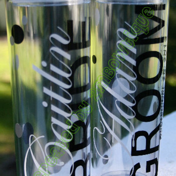 Bride/Groom Tumbler Cup. Great gift idea