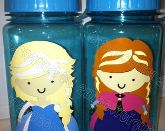 Ice Queen or Princess Inspired Personalized Water Bottle. Great gift idea.