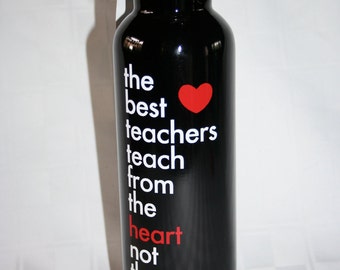 Teacher Appreciation -- Personalized Water Bottles