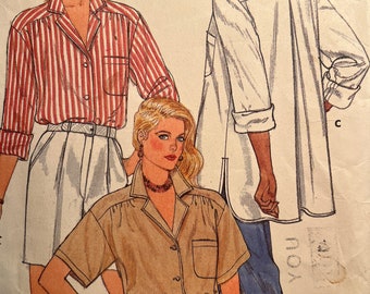 1985 Misses Shirt - Butterick Pattern 3127 - Sizes (14-16-18)