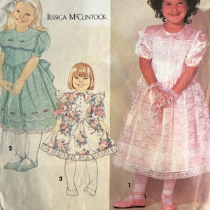 1991 Toddler and Girl’s Special Dress by Jessica McClintock - Simplicity Pattern 7080