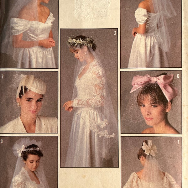 1988 Bridal Veils and Headpieces - Simplicity Pattern 8509