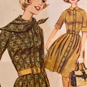 1960s Junior and Miss Shirtdress - Butterick Pattern 2529