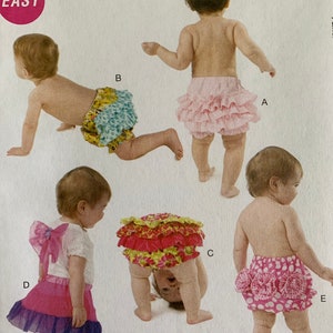 2011 Infants Ruffled Diaper Covers snd Wings - McCall’s Pattern M6345