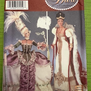2001 Historic Costumes for 11 1/2” Fashion Doll - Simplicity 7025 - FF