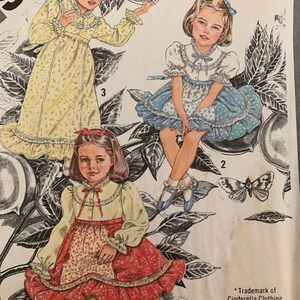 1981 Cinderella Childs Dress - Simplicity Pattern 9939 - Size 3