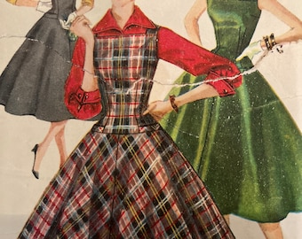 Simplicity Sewing Pattern 3164 - Vintage 1950s Dress Pattern