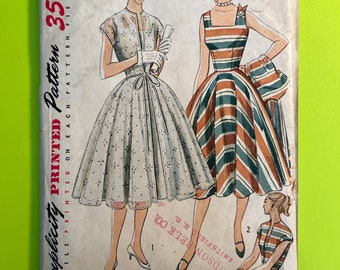1952 Junior Misses' One-piece Dress and Redingote (jacket