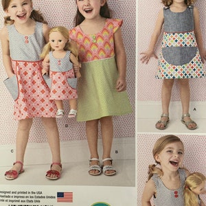 2014 Childs Dress and matching Dress for 18” Doll