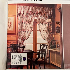 1987 Pinch Pleated Drapes and Valances with Variations - Vogue Pattern 1908