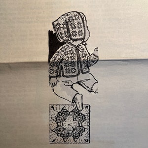Virkat babyset - Vintage postordermönster - Design 7442