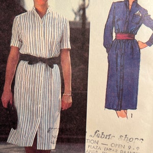 1980 Misses Shirtdress - Simplicity Pattern 9374 - Size 14