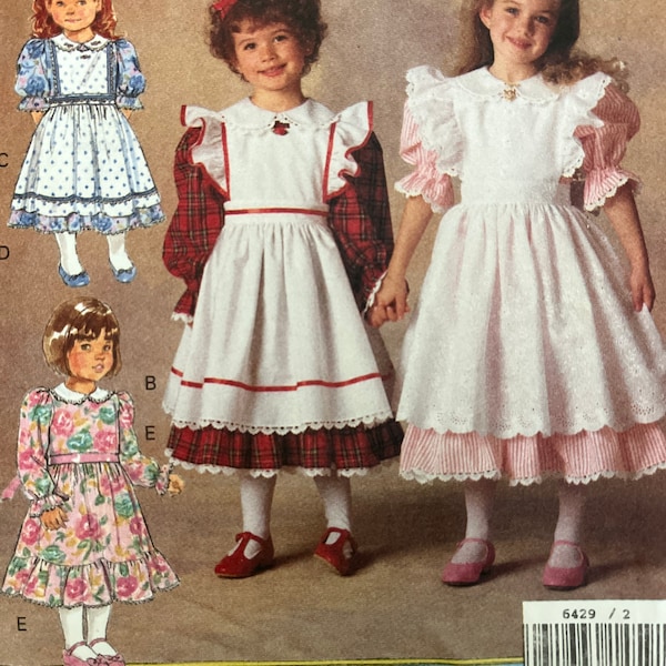 1992 “It’s Enchanting” Children’s Pinafore and Dress - Butterick Pattern 6429