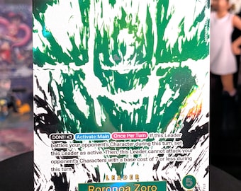 OP12 ロロノア・ゾロ - TCGカスタムカード - ホログラフィックプロキシカード - ハンドメイドアニメコレクタブル