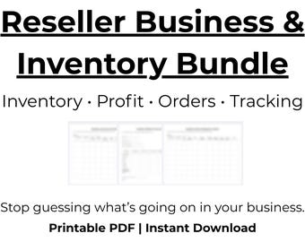 Reseller Inventory & Business Tracker Bundle | Sales, Profit, Orders, Inventory and Planner | Poshmark eBay Seller Tools PDF
