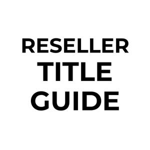 Reseller Listing Title Optimization Guide | SEO Keywords for Poshmark eBay Depop | Write Better Titles That Get Found PDF