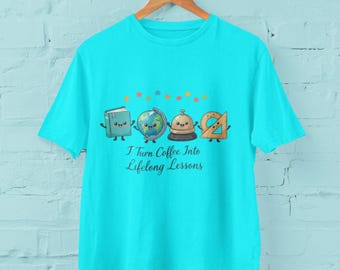 Teacher PNG, Coffee Lifelong Lessons Sublimation Design (Digital Download)