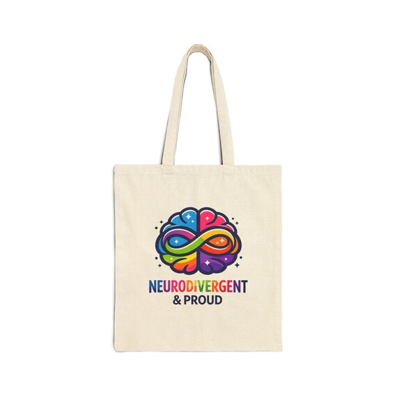 Neurodivergent & Proud Tote Bag | Autism Acceptance, Autistic Pride, Neurodiversity