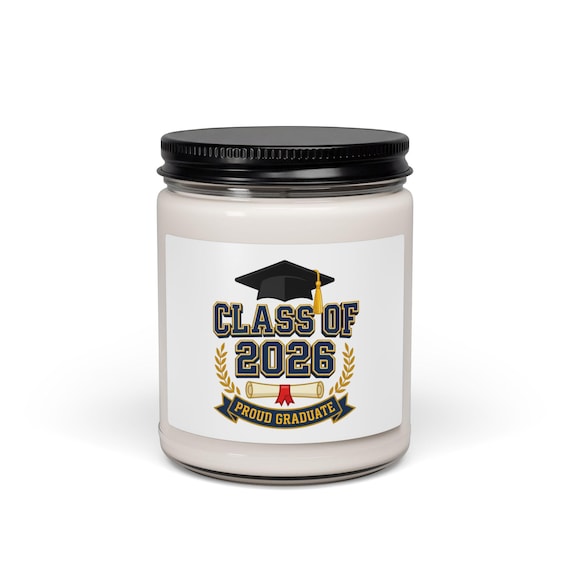 Class of 2026 Soy Candle | Graduation Milestone Candle, Proud Graduate