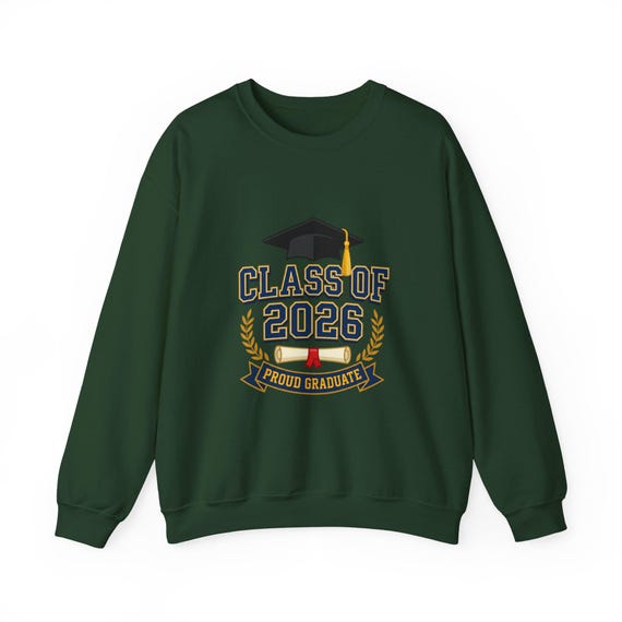 Class of 2026 Crewneck Sweatshirt | Graduation Shirt, Senior 2026