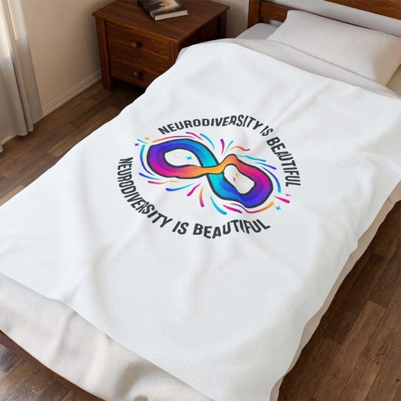 Neurodiversity Is Beautiful Blanket | Autism Acceptance, Autistic Pride