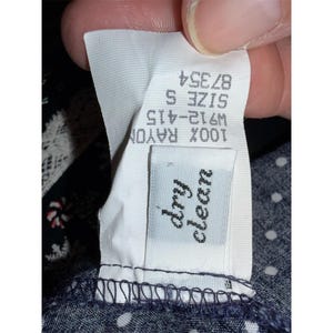 Country Sophisticates Pendleton Camisa de mujer talla S, azul con lunares y botones, estilo vintage imagen 7