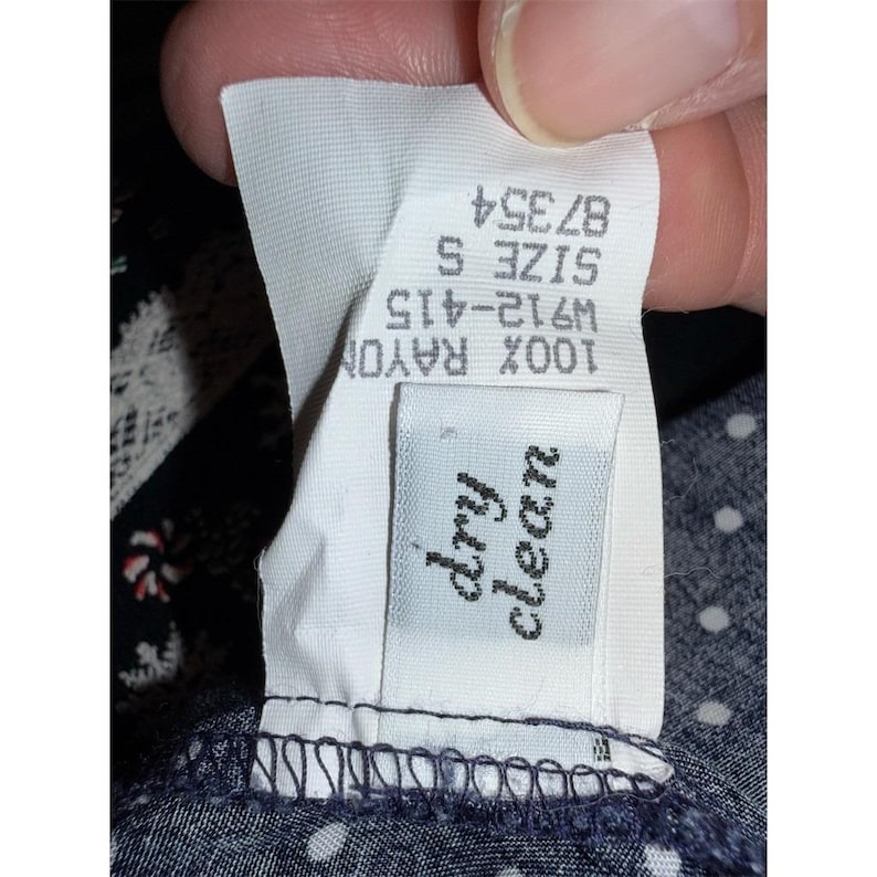 Country Sophisticates Pendleton Camisa de mujer talla S, azul con lunares y botones, estilo vintage imagen 7