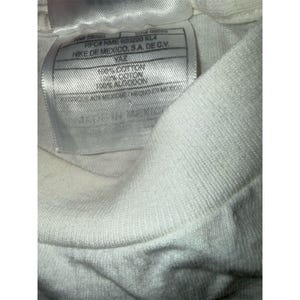 Vintage 90s Nike Men's L White Graphic Print T-Shirt Distressed Logo Y2K sport image 5