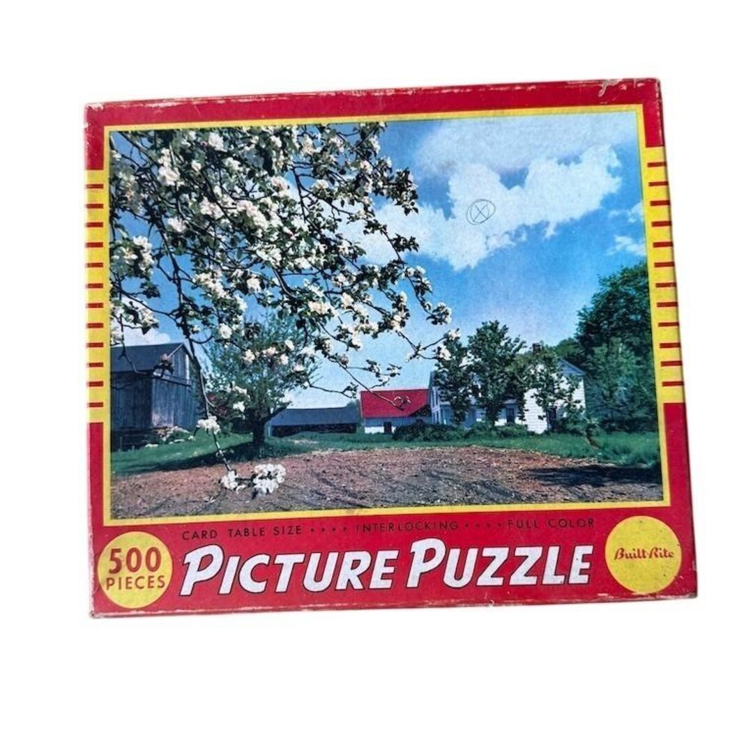 Vintage Built-rite Interlocking Picture Puzzle 500 Pieces Full Color - Etsy