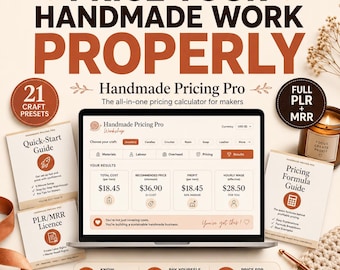 Pricing Calculator | Craft Business Pricing Tool for Makers | Candle Soap Jewellery | Digital Download