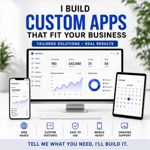 Custom Web App Development | Tailored Software Business Solutions, Dashboards, CRM, Fitness