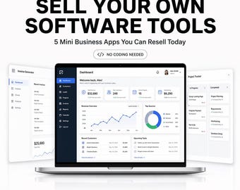 Sell These 5 Apps | PLR & MRR Bundle, No Coding Needed | Digital Products to Resell