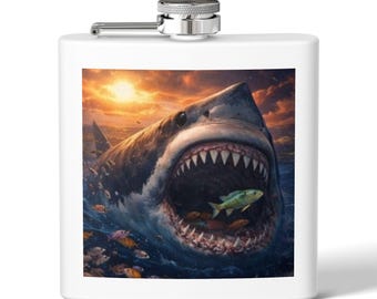 Stainless Steel Flask, 6oz