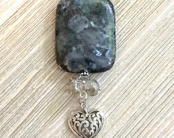 3739n Larvikite Pendant