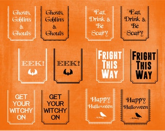 Halloween Picture Tags 03 - Twelve Firghtfully Fun Digital .png Files to Adorn Your Halloween Pictures