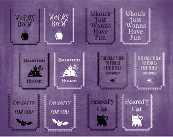 Halloween Picture Tags 04 - Twelve Firghtfully Fun Digital .png Files to Adorn Your Halloween Pictures