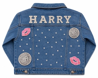 Handmade Custom Concert Denim Jacket| Harry Styles