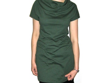 Boatneck  tunic  dress cotton jersey