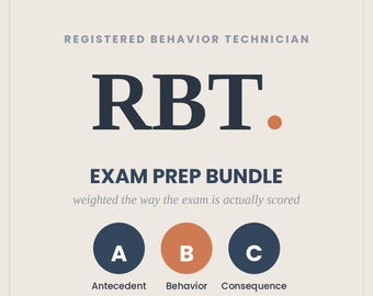 RBT Exam Prep Bundle 2026 | Registered Behavior Technician Study Guide | BACB 3rd Edition + 120 Practice Questions | Printable PDF