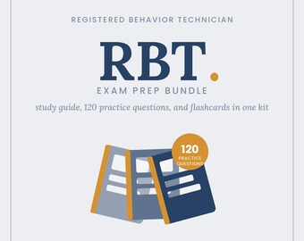 RBT Exam Prep Bundle 2026 | Registered Behavior Technician Study Guide | BACB 3rd Edition + 120 Practice Questions | Printable PDF