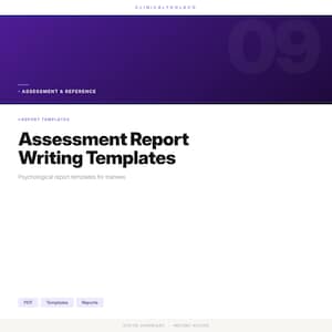 Psychological Assessment Report Template | WAIS WISC WIAT Evaluation Write-Up | Psychologist Instant Download
