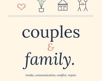 Couples + Family Therapy Toolkit | EFT, Gottman, IBCT Modalities, Genogram, Conjoint Notes | Therapist PDF + Word