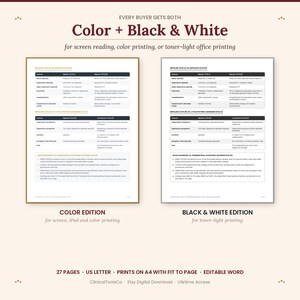 DSM-5-TR Differential Diagnosis Cheat Sheet | Decision Trees, Look-Alike Comparison Tables + Differential Pairs | Therapist PDF + Word image 8