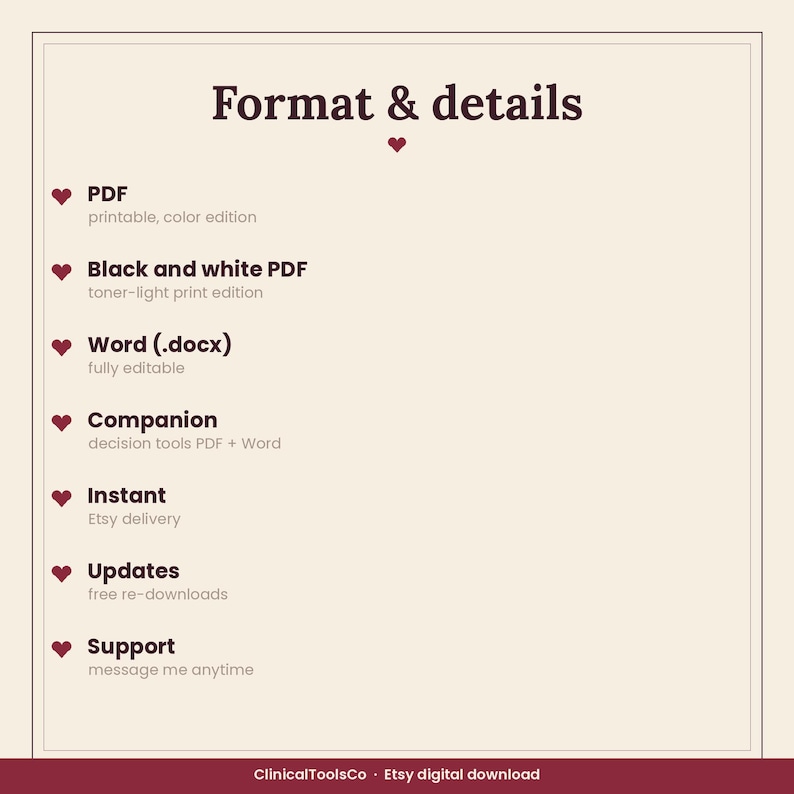 DSM-5-TR Differential Diagnosis Cheat Sheet | Decision Trees, Look-Alike Comparison Tables + Differential Pairs | Therapist PDF + Word image 5