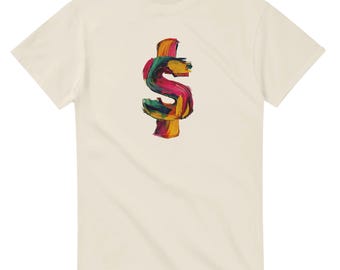 Creative Currency T-Shirt, Painted Fortune, Rich in Ideas Graphic Tee (Heavyweight Cotton)