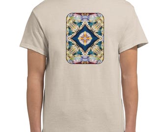 Colorful Diamond Kaleidoscope Dream T-Shirt | Unisex Cotton Tee | Vibrant Psychedelic Art | Gift for Her/Him