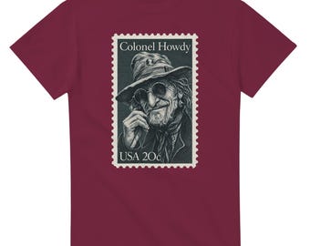 Colonel Howdy Drifter Stamp T-Shirt, Desert Philosopher Tee, Western Road Trip Apparel