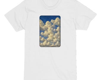 Dream Cloud Sanctuary, towering cloud forms, cloud sanctuaryT-Shirt | Heavyweight Cotton Tee | Unique Cloud Art Design | Gift for Dreamers